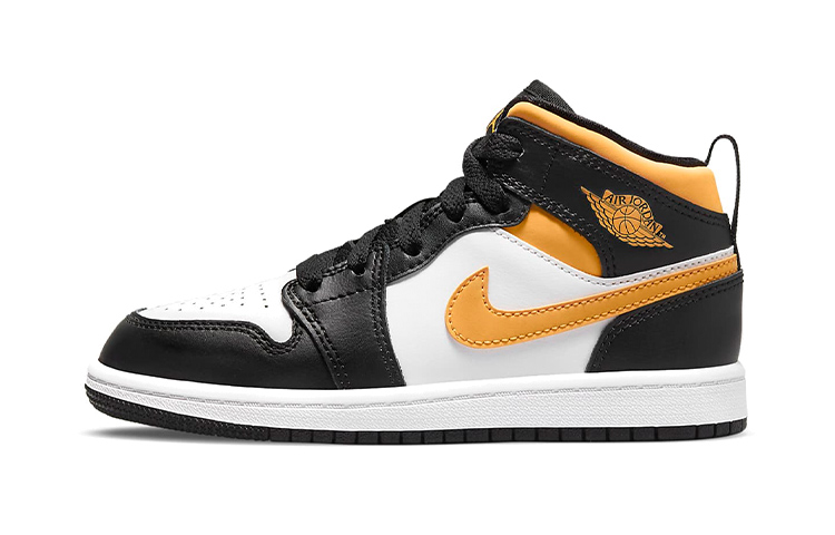 Кроссовки Jordan Air Jordan 1 Mid (черно-желтые)