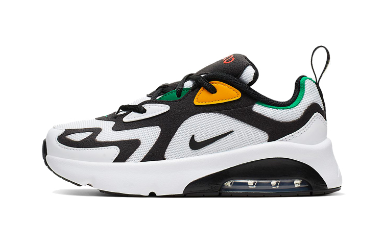 Детские кроссовки Nike Air Max 200 (бело-зеленые)