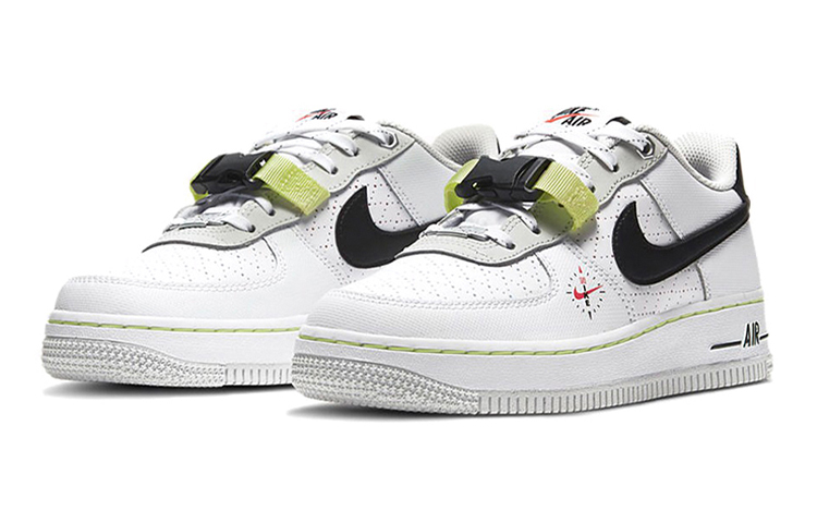 Кроссовки Nike Air Force 1 Fresh Perspective (черно-бело-красные) — фото 5