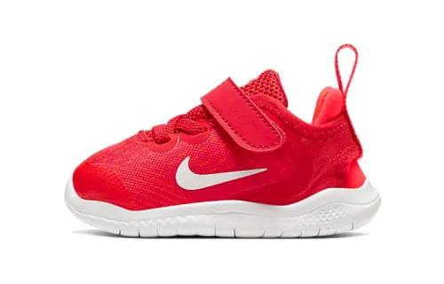 Nike Free RN Velcro Low-top Running Shoes Red 2018 Edition for Infants and Toddlers