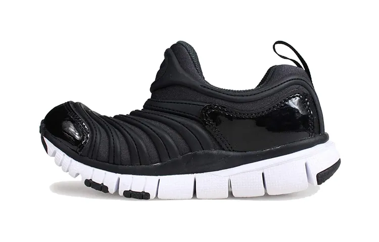Nike Dynamo Free Slip on Cushioning Breathable Low top Kids Lifestyle Shoes Black Infant And Toddler