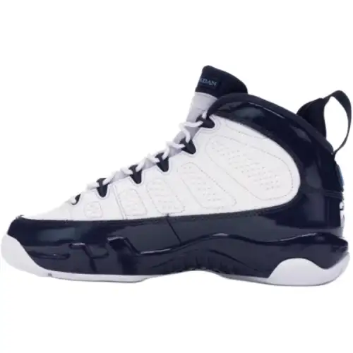Jordan Air Jordan 9 Leather High top Basketball Shoes White Unisex