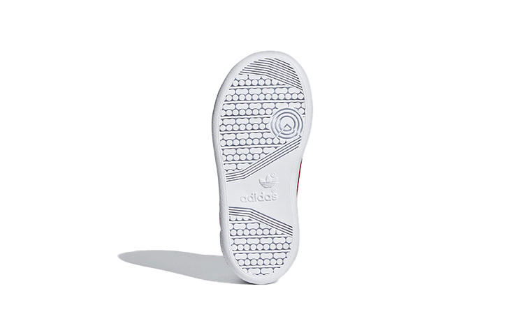 Детские кеды adidas originals Continental 80 (белый / красный / черный) — Белый / красный / чёрный — фото 8