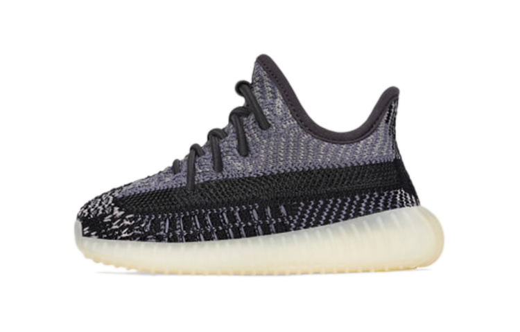 Детские кроссовки adidas originals Yeezy Boost 350 V2 "Carbon" (черно-синие)