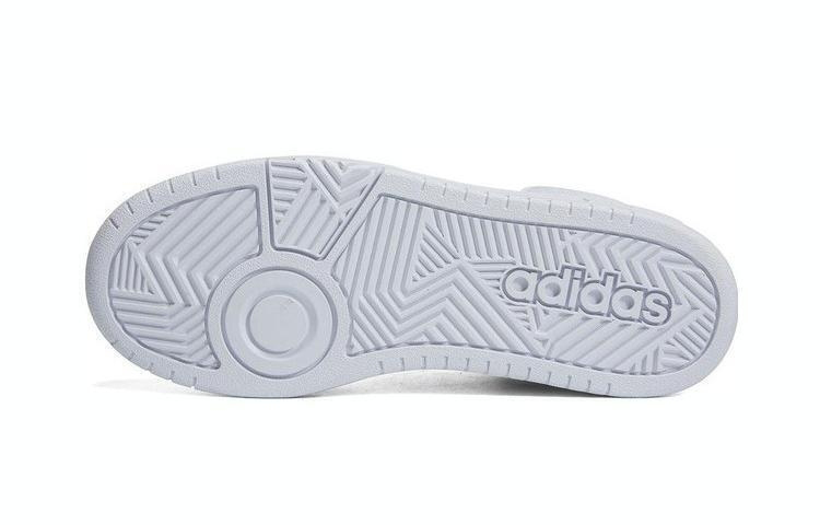 Детские кеды adidas neo Hoops Mid 3.0 k (белые) — Белый — фото 7