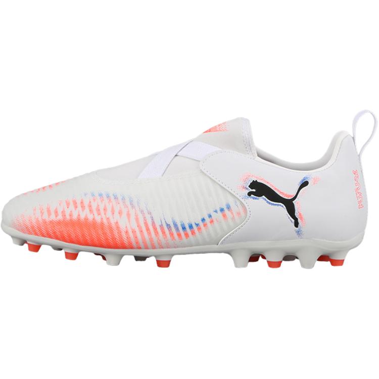 PUMA Puma FUTURE 8 MATCH MG studs without laces low top children's football shoes white red children's style