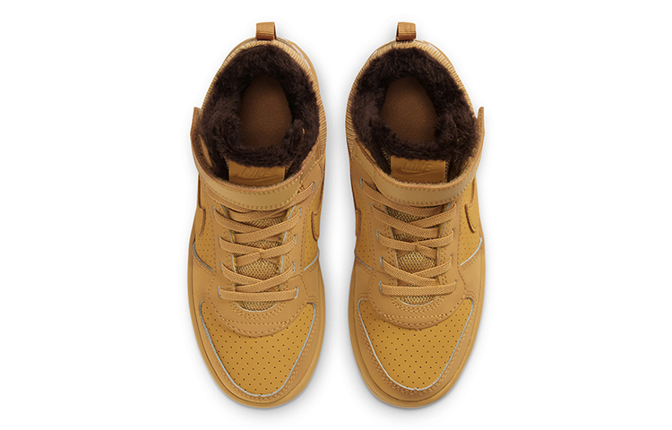 Детские кроссовки Nike Court Borough Mid (коричневые) — Коричневый — фото 4