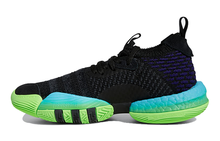 Кроссовки adidas adidasTrae Young 2.0 J 2 (черно-сине-зеленые)