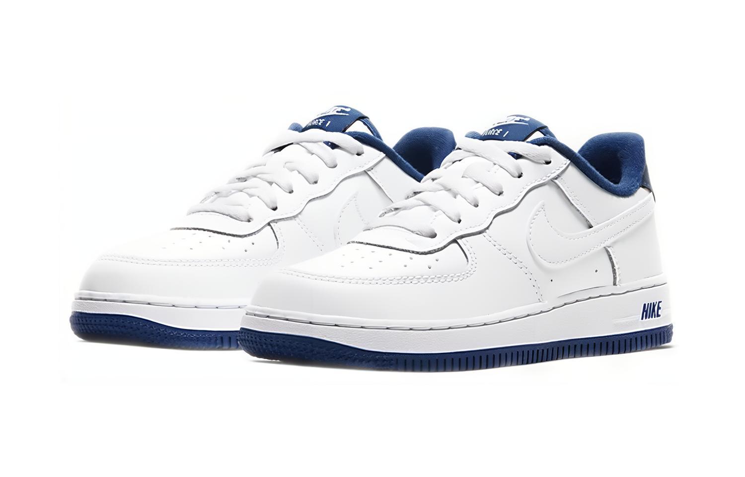 Кеды Nike Air Force 1 -1 (бело-синие) — Белыйсиний — фото 4