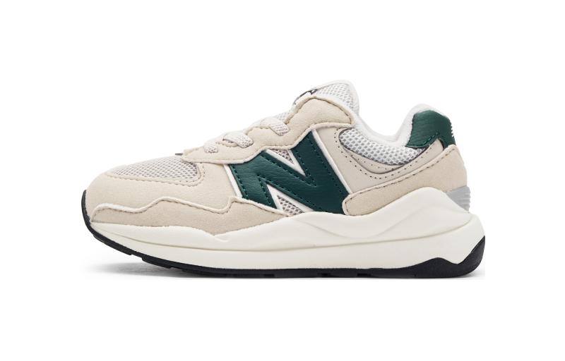 New Balance NB 5740 Comfortable and versatile low-top toddler shoes beige green baby