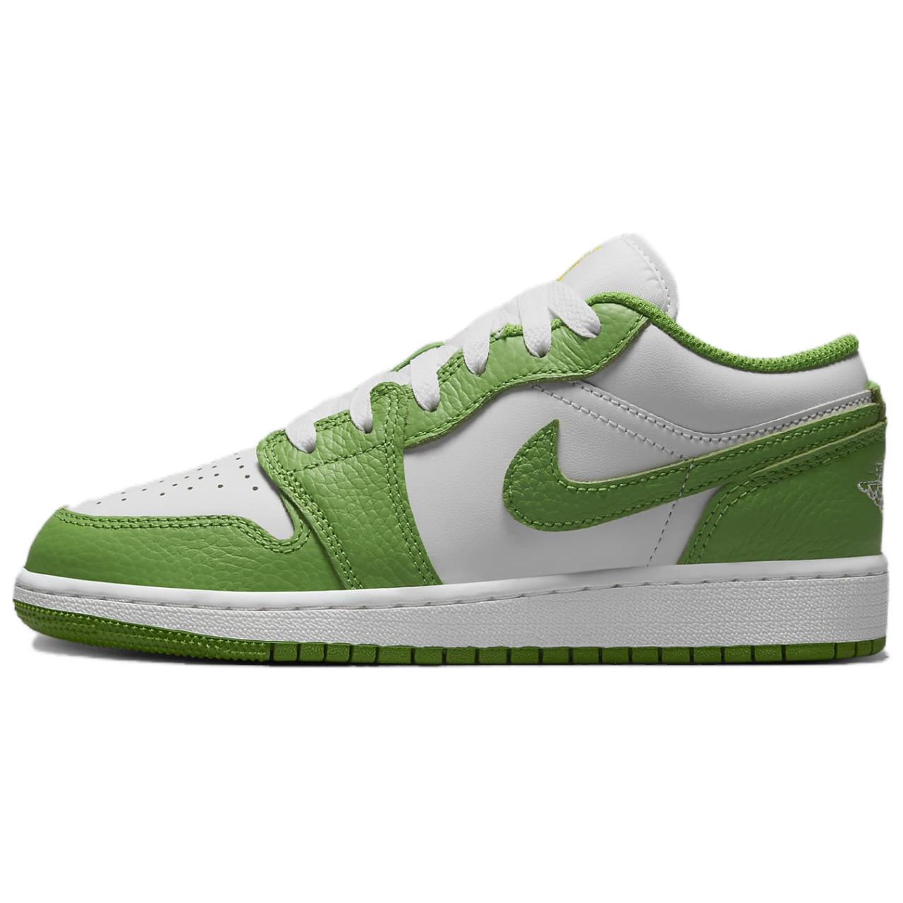 Кеды Jordan 1 (бело-зеленые)