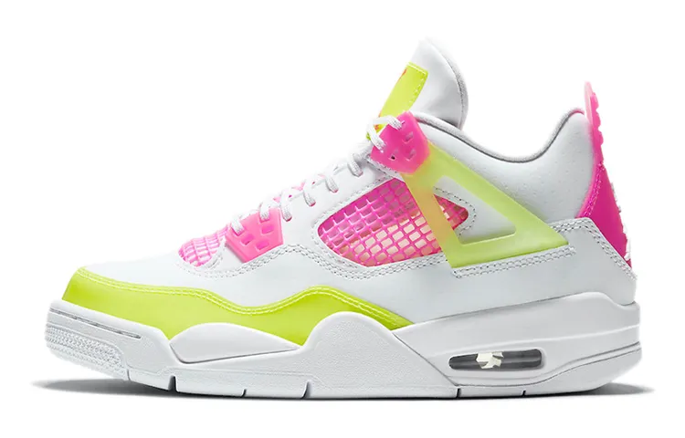 Jordan 4 Retro White Lemon Pink GS