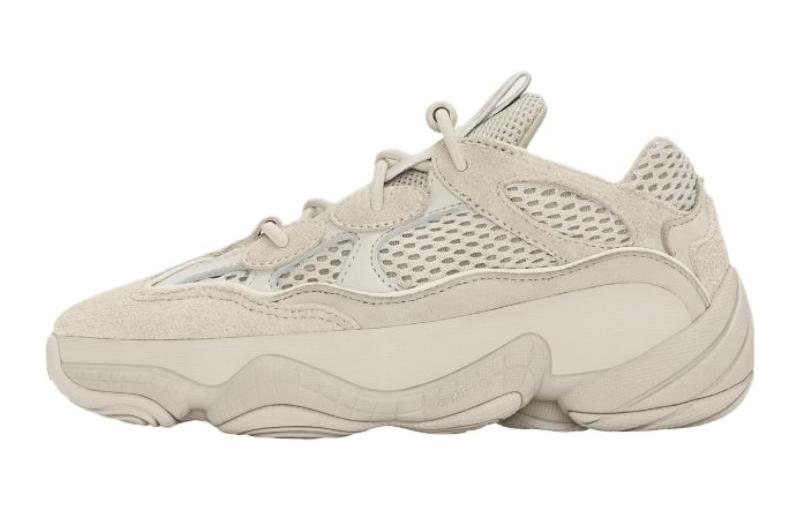 Adidas originals Yeezy 500 Gray \"Blush\" Classic trend, non-slip, shock-absorbing and wear-resistant, low-cut children's casual shoes, gray, small and medium-sized children
