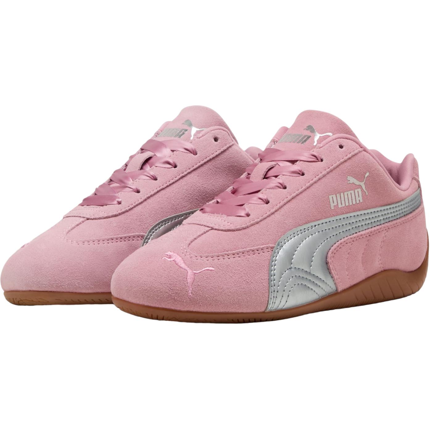 Детские кеды PUMA speedcat Metallic GS Poised Pink Silver (розовый) — фото 4