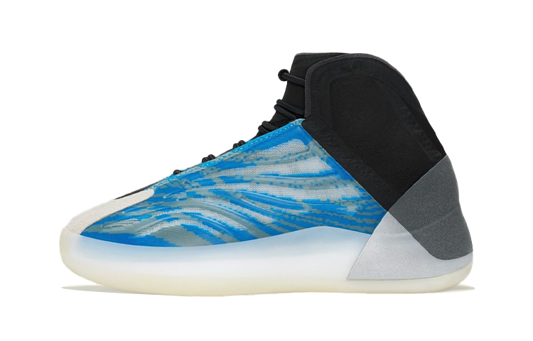 Adidas originals Yeezy QNTM Frozen Blue \"Frozen Blue\" High Top Basketball Shoes Blue Children's