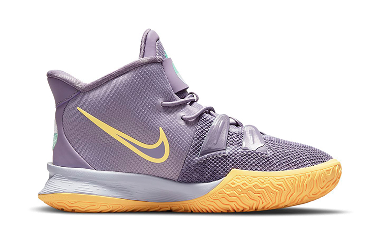 Детские кроссовки Nike Kyrie 7 "Daybreak" 7 (фиолетово-желтые) — фото 3