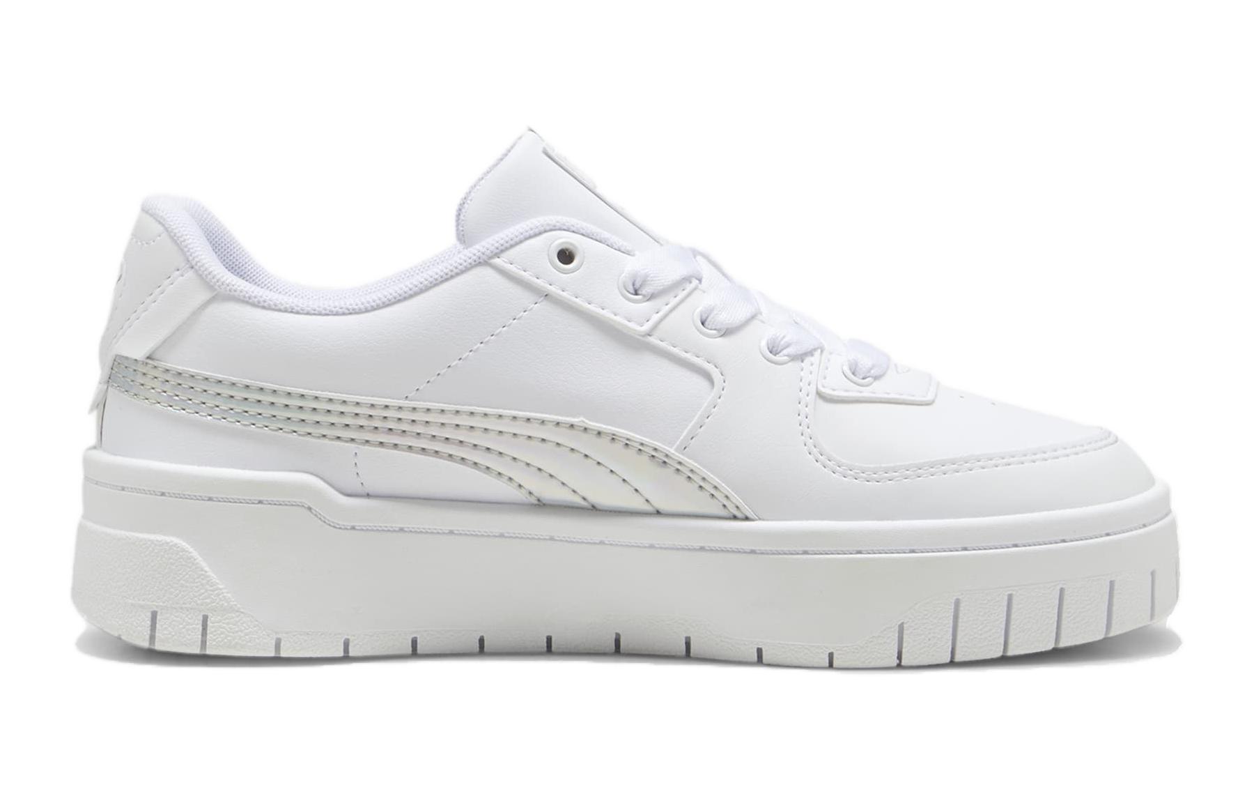 Детские кеды PUMA Cali Dream Iridescent (бело-серебристые) — фото 2