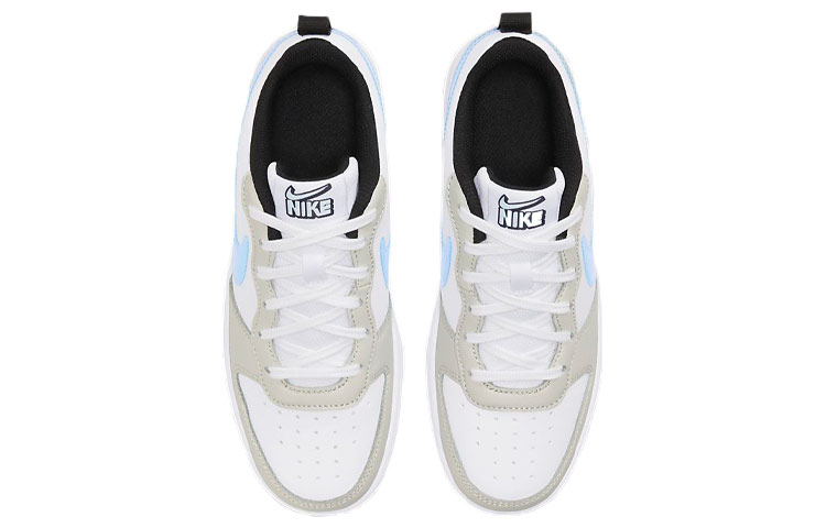 Кеды Nike NikeCourt Borough (бело-серый) — 白色/浅银灰/黑/冰川蓝 — фото 6