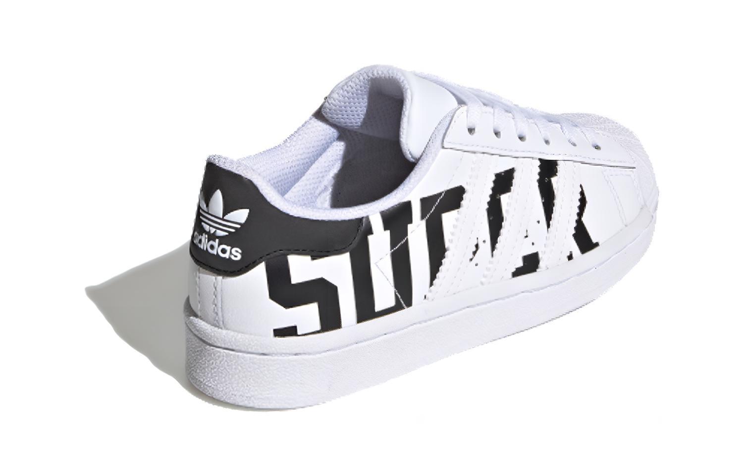 Детские кеды adidas originals SUPERSTAR C LOGO (белые) — Белый — фото 5
