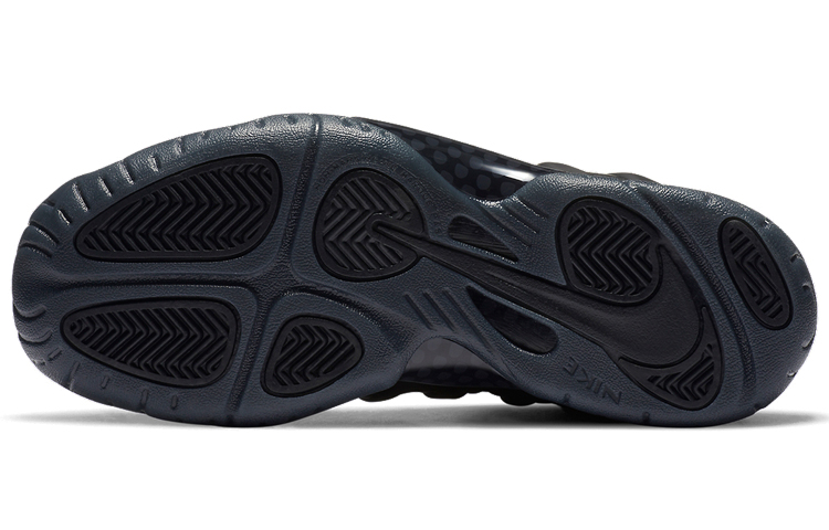 Высокие кроссовки Nike NikeFoamposite One "Anthracite" GS (черный) — Чёрный — фото 6