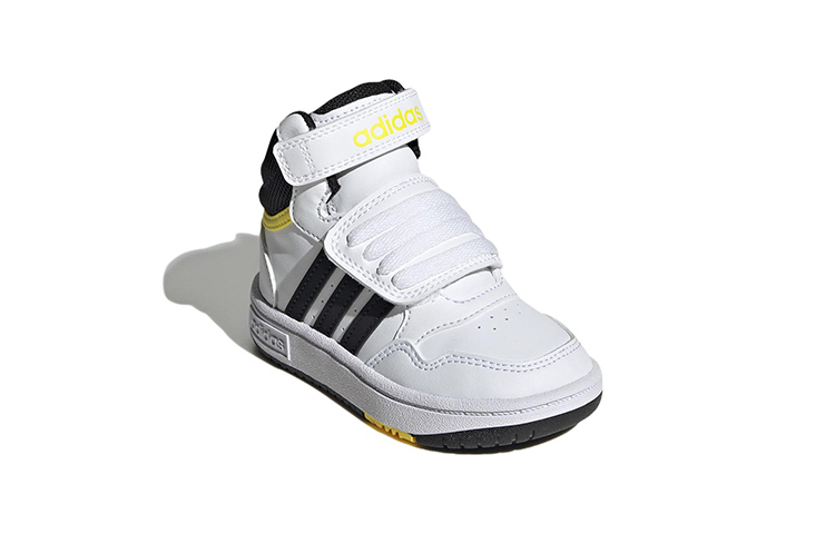 Детские кеды adidas neo Hoops Mid (черно-белые) — фото 3