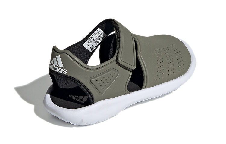 Сандалии adidas Fortaswim Stripes C (зеленые) — фото 4