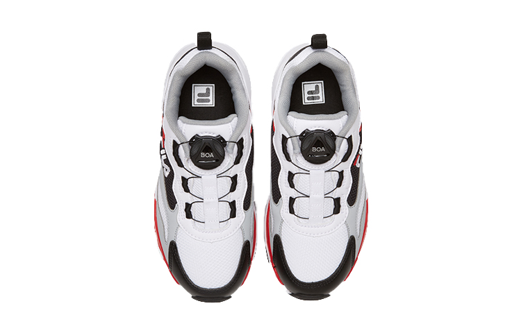 Детские кроссовки Fila KIDS Tracer (бело-красно-черные) — фото 4