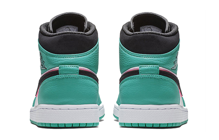 Кеды Jordan Air Jordan 1 GS (зеленый / белый) — Зелёный / белый — фото 6