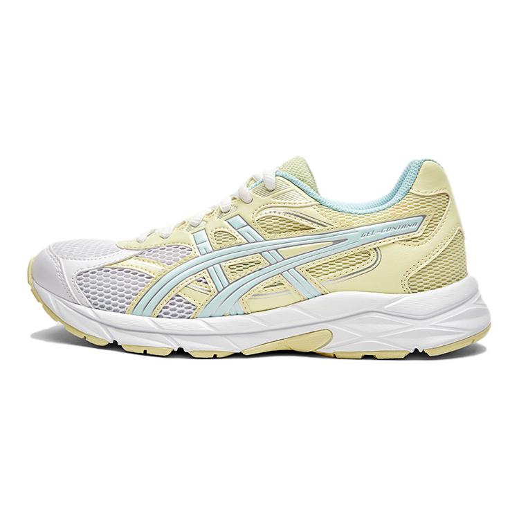 ASICS GEL-CONTANA GS sweat-wicking running shoes for campus fitness and long-lasting wear without fatigue. Cushioning, stable and lightweight, low-cut children's running shoes, lemon yellow.