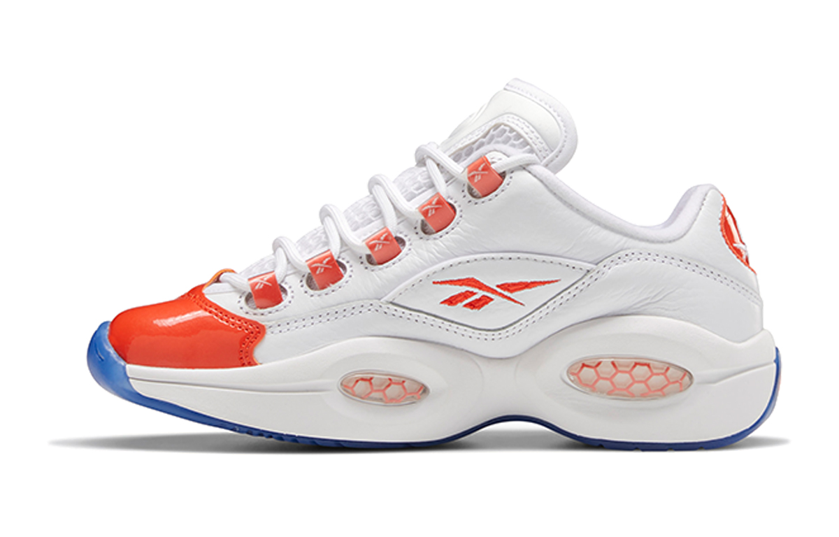 Кроссовки Reebok Question Low-Grade (красно-белые) — фото 1