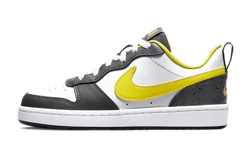 Nike Court Borough Low 2 SE 'White Yellow Strike GS