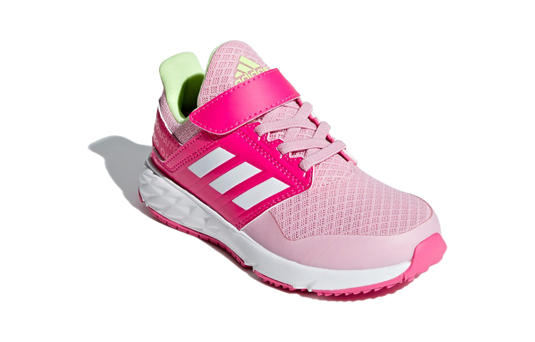 Детские кроссовки adidas Fortafaito El K (розово-белый) — фото 4