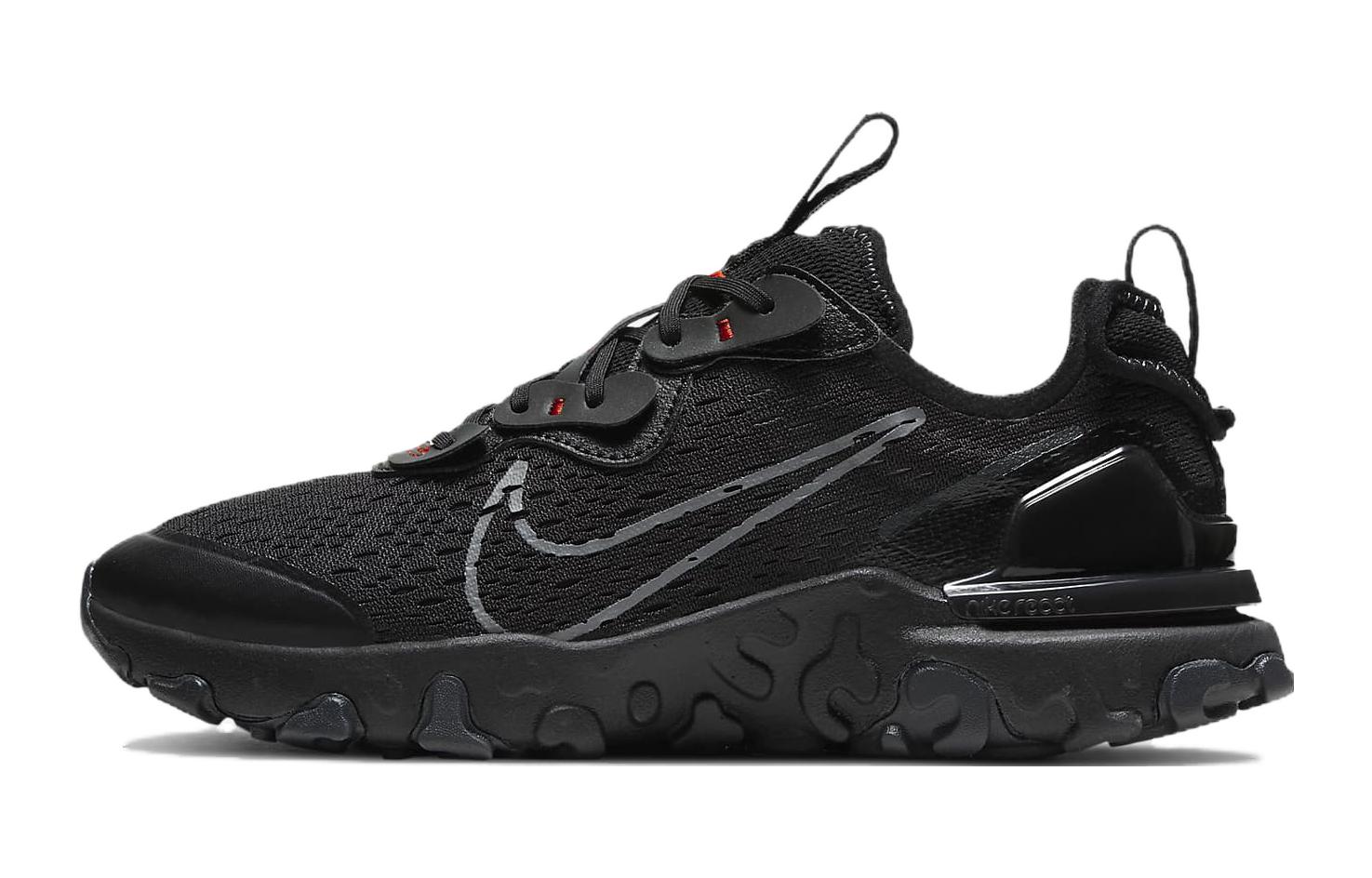 Nike React Vision Low top Casual Shoes Black Unisex