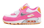 Nike Air Max 90 Cushioning Abrasion Resistant Low top Running Shoes Pink White Unisex