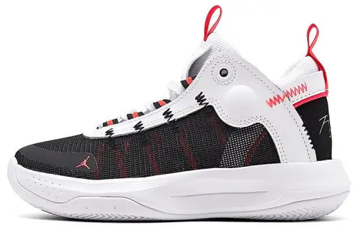 Jordan Jumpman 2020 Mid top Basketball Shoes Black White Red Unisex