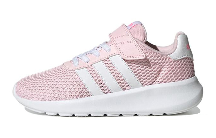 Детские кроссовки adidas Lite Racer 3.0 (розово-белые)