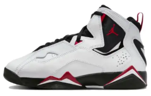 Jordan True Flight White/Varsity Red-Black GS