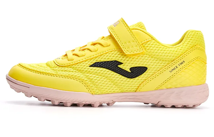 Joma TF Turf Mesh Breathable Slip Resistant Cushioning Abrasion Resistant Low top Kids' Soccer Shoes Lemon Kids'
