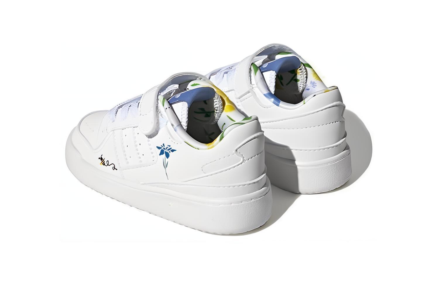 Кроссовки adidas originals FORUM Low (бело-синие) — фото 4