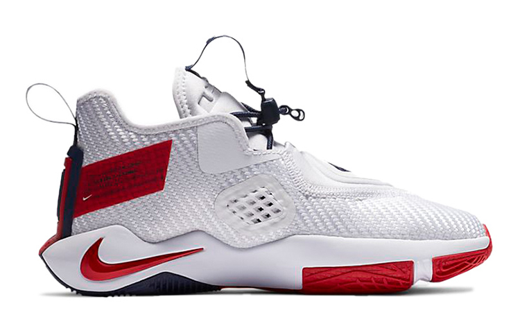 Кроссовки Nike Nikezoom soldier 14 GS (красно-белые) — Красныйбелый — фото 2