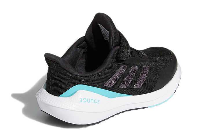 Детские кроссовки adidas EQ21 Run K (черно-синие) — Чёрный / синий — фото 5