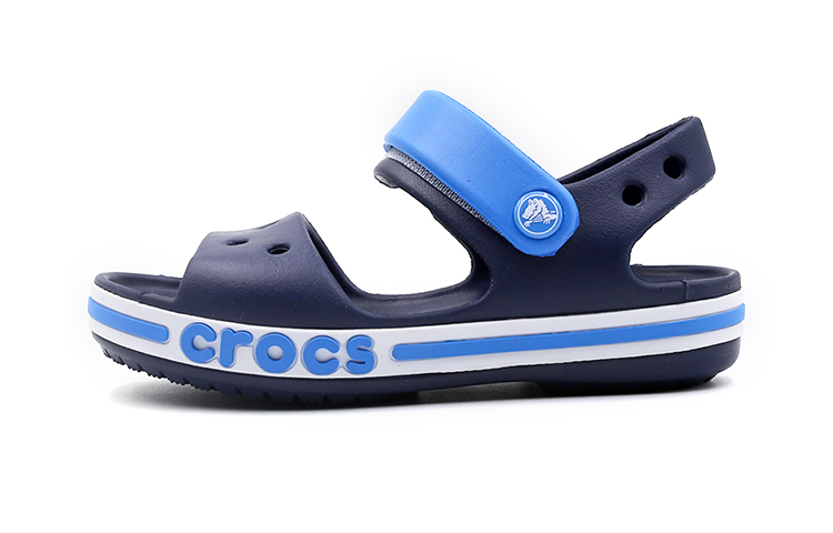 Детские сабо Crocs (черно-синие)
