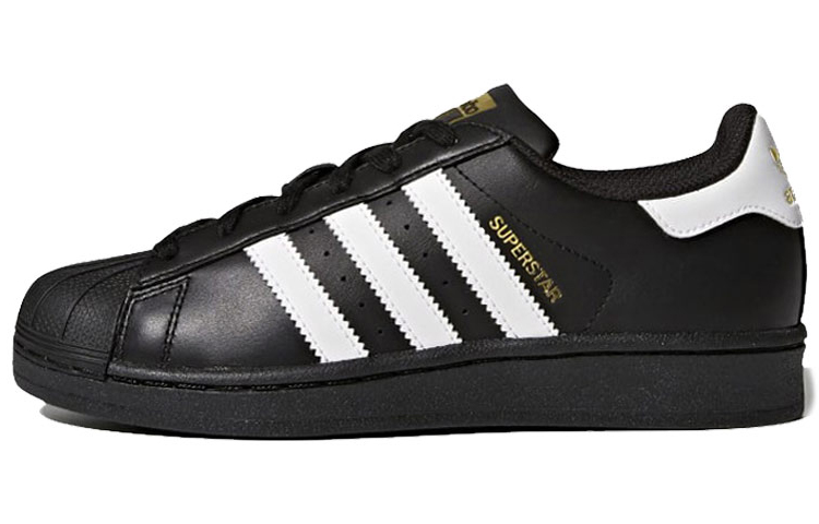 Кеды adidas originals SUPERSTAR Superstar foundation (черные с золотым)
