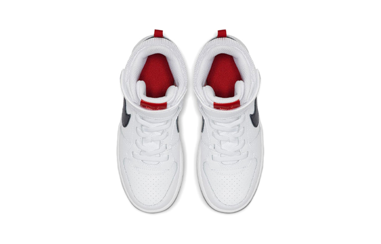 Детские кеды Nike Court Vision Mid (бело-черные) — фото 5