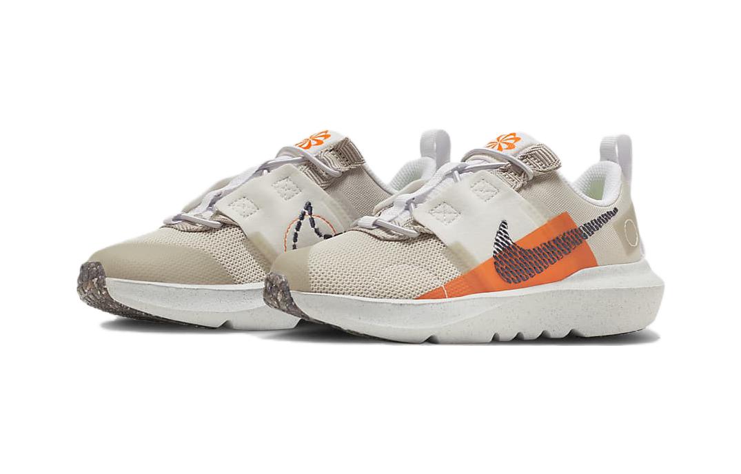 Детские кроссовки Nike Crater Impact BP (бело-коричневые) — Белый / коричневый — фото 5