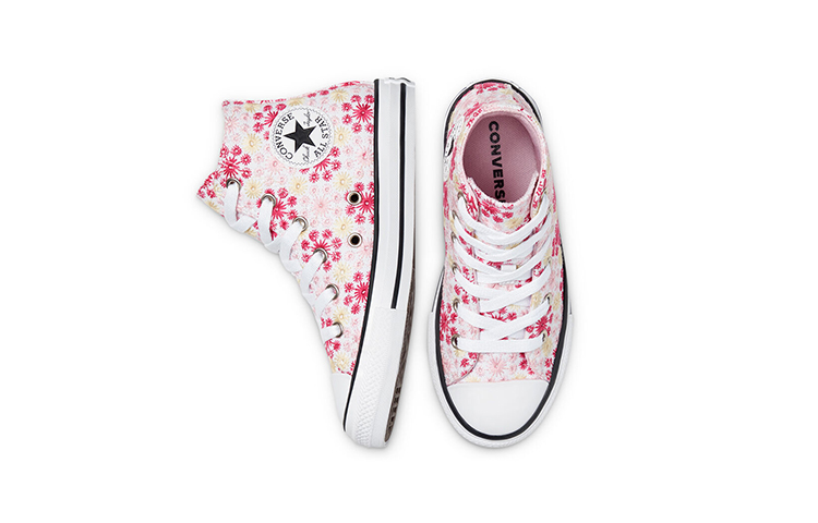 Кеды Converse All Star (розово-белая) — фото 5