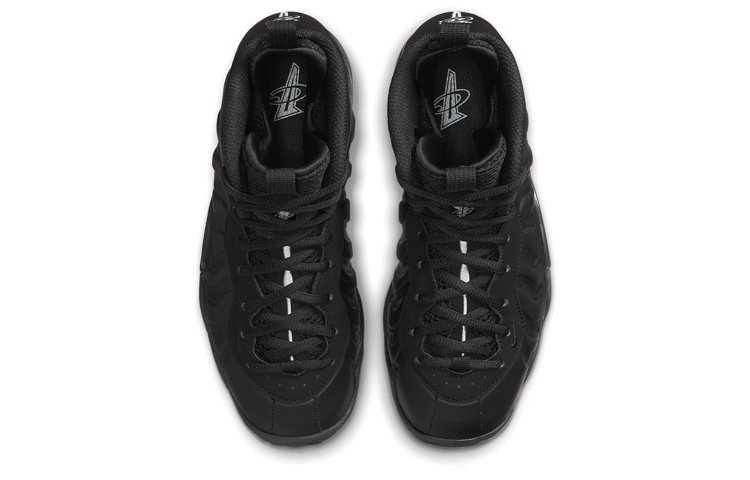Высокие кроссовки Nike NikeFoamposite One "Anthracite" GS (черный) — Чёрный — фото 4
