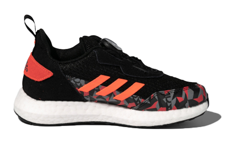 Кроссовки adidas Rapida lux Boa K (черно-оранжево-серые) — фото 2