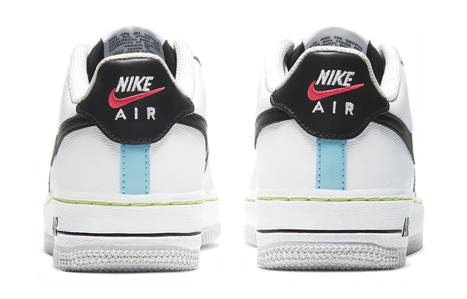 Кроссовки Nike Air Force 1 Fresh Perspective (черно-бело-красные) — фото 7