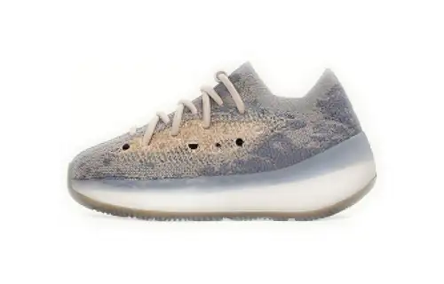 Adidas originals Yeezy Boost 380 Mist trendy versatile sports and casual shoes low-top toddler shoes gray infant and toddler